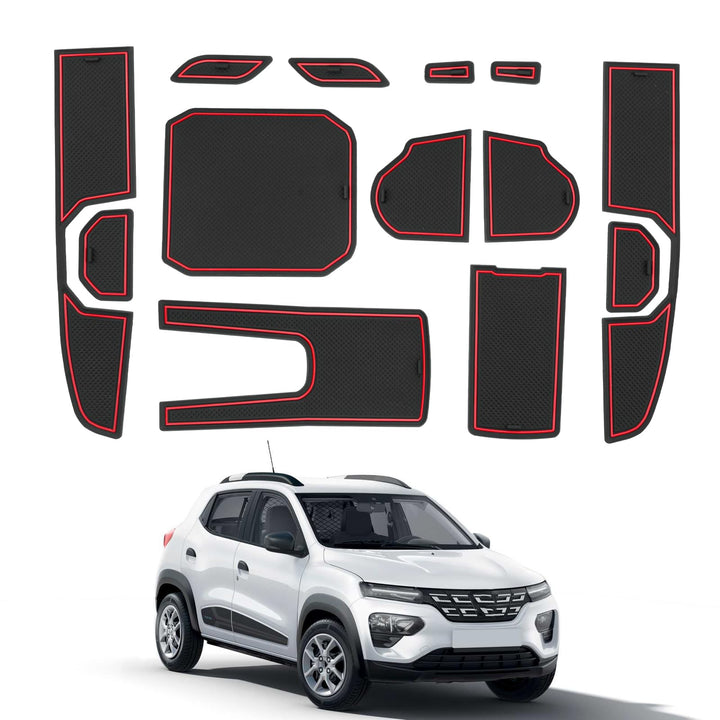 CDEFG Kompatibel mit Dacia Spring Electric EV 2025 Facelift Gummimatten Mittelkonsole Antirutschmatt