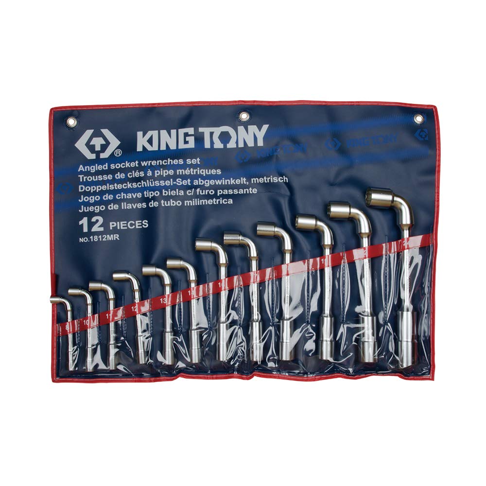 king tony Estuche 12 Llaves de Pipa 8-10-11-12-13-14-16-17-18-19-22-24mm