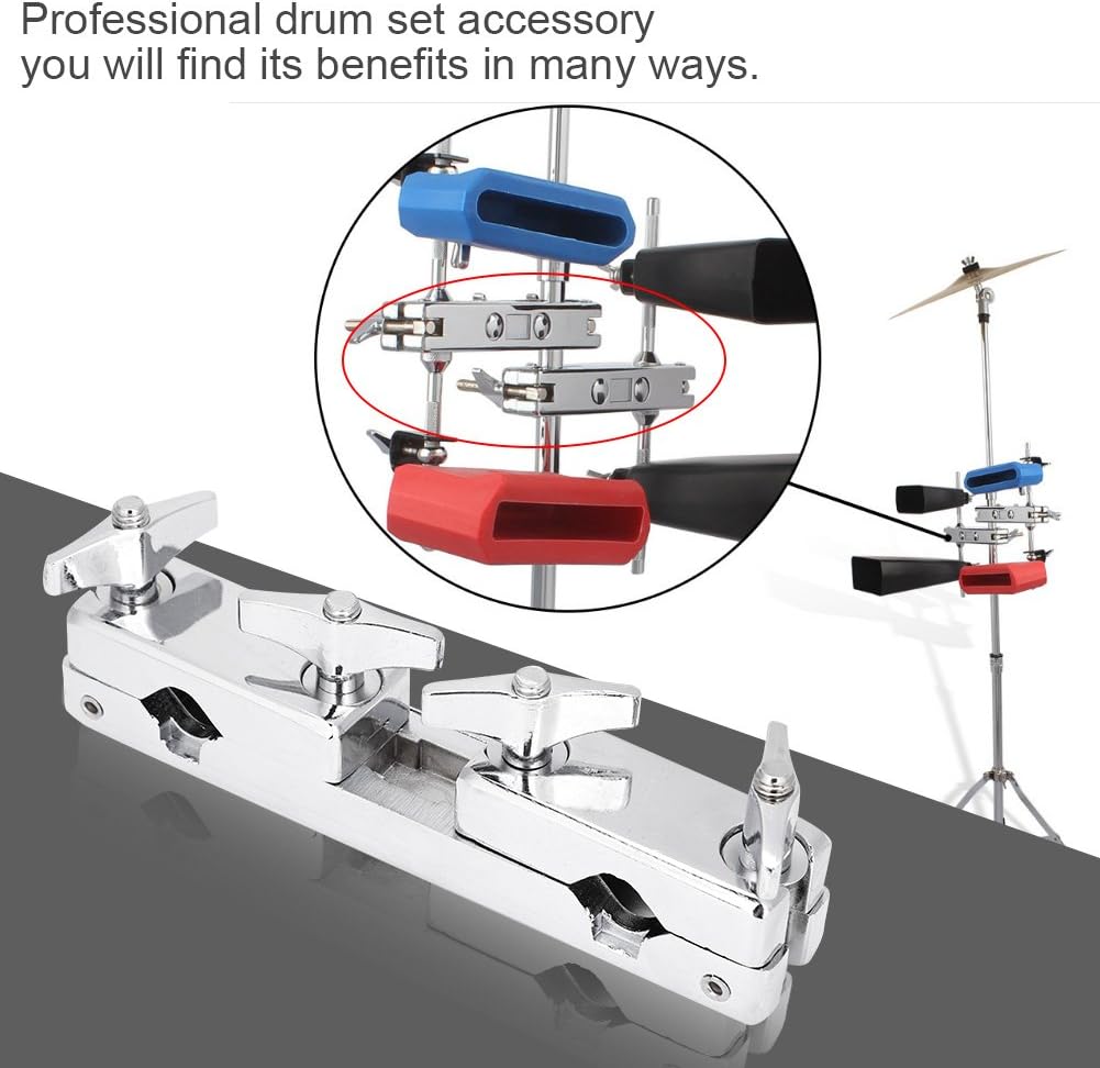 Drum Set Verbindungsklemme Halter Halteklammer, Eisen Perkussion Drum Anschluss Clip & Bracket Rod