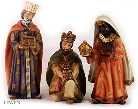Orientalische Krippenfiguren, Set, Polyresin, für Weihnachtskrippe 11-TLG.11 cm