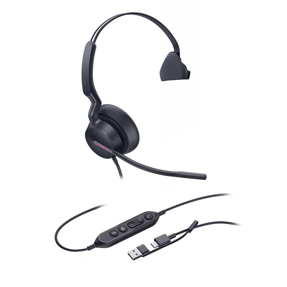 Yealink Headset UH46 Mono Teams USB-C/A UH46 Mono Teams USB C/A, UH46 Mono Teams USB C/A