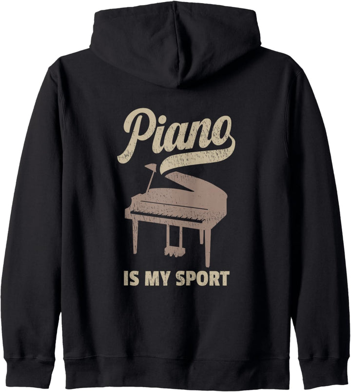 Piano Is My Sport Design Für Klavier Spieler Kapuzenjacke