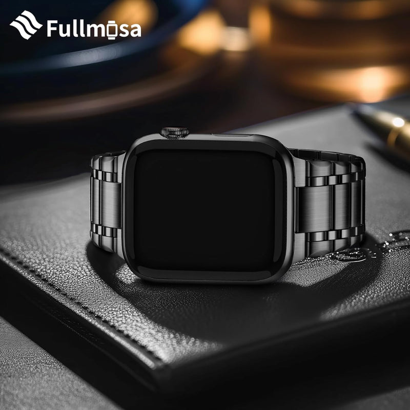 Fullmosa Kompatibel mit Apple Watch Armband 49mm Series Ultra2/Ultra, Edelstahl Apple Watch Ersatzar