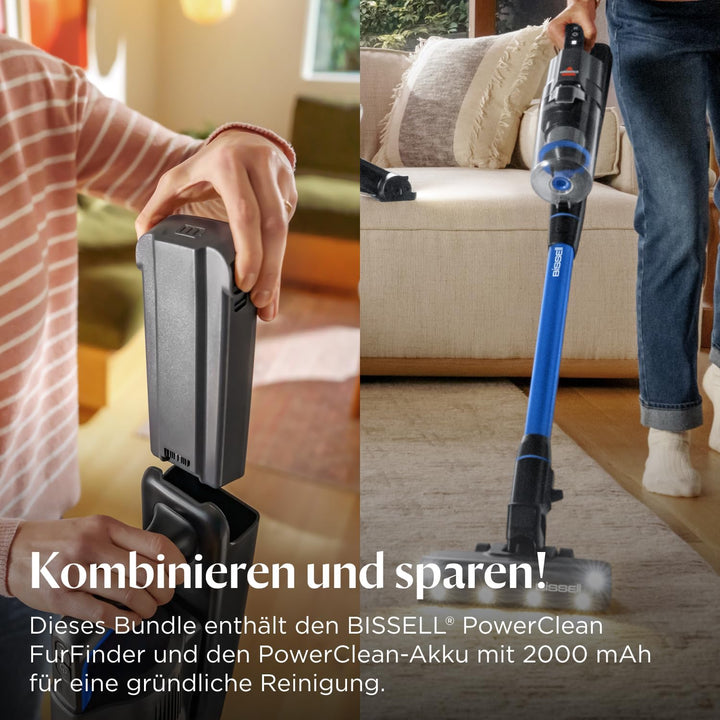 Bissell Produktpaket PowerClean FurFinder Akku-Staubsauger PowerClean Akku 2000 mAh (4089N & 4142) P