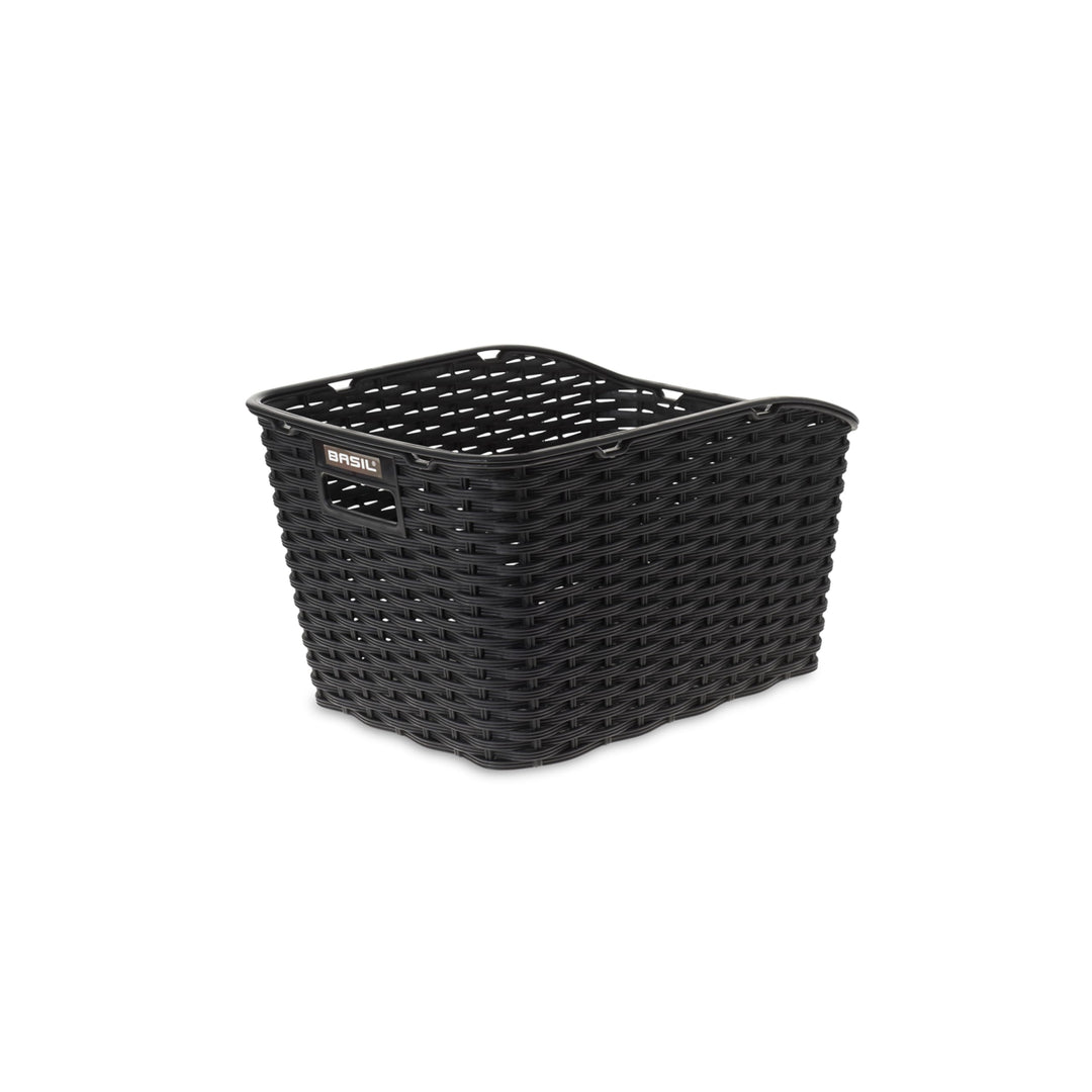Basil Weave WP Hinterradkorb Schwarz, Schwarz