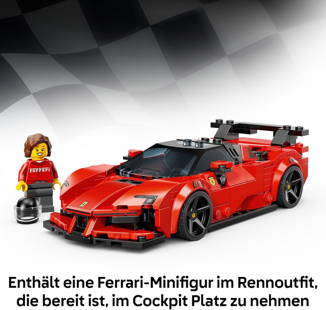 LEGO Speed Champions Ferrari SF90 XX Stradale Sportwagen - Modellbau mit sammelbarer Fahrer Minifigu