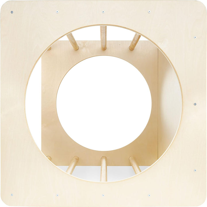 Mamabrum, Kletterwürfel aus Holz, Kindertunnel, Spielplatz, Form des Kletterwürfels, entwickelt moto