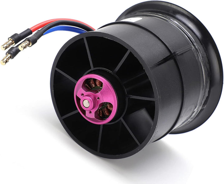 VGEBY 70mm RC Duct, EDF 70mm 12 Blätter Duct 6S 2100KV ESC Geschwindigkeitsregler Set Composite Mate