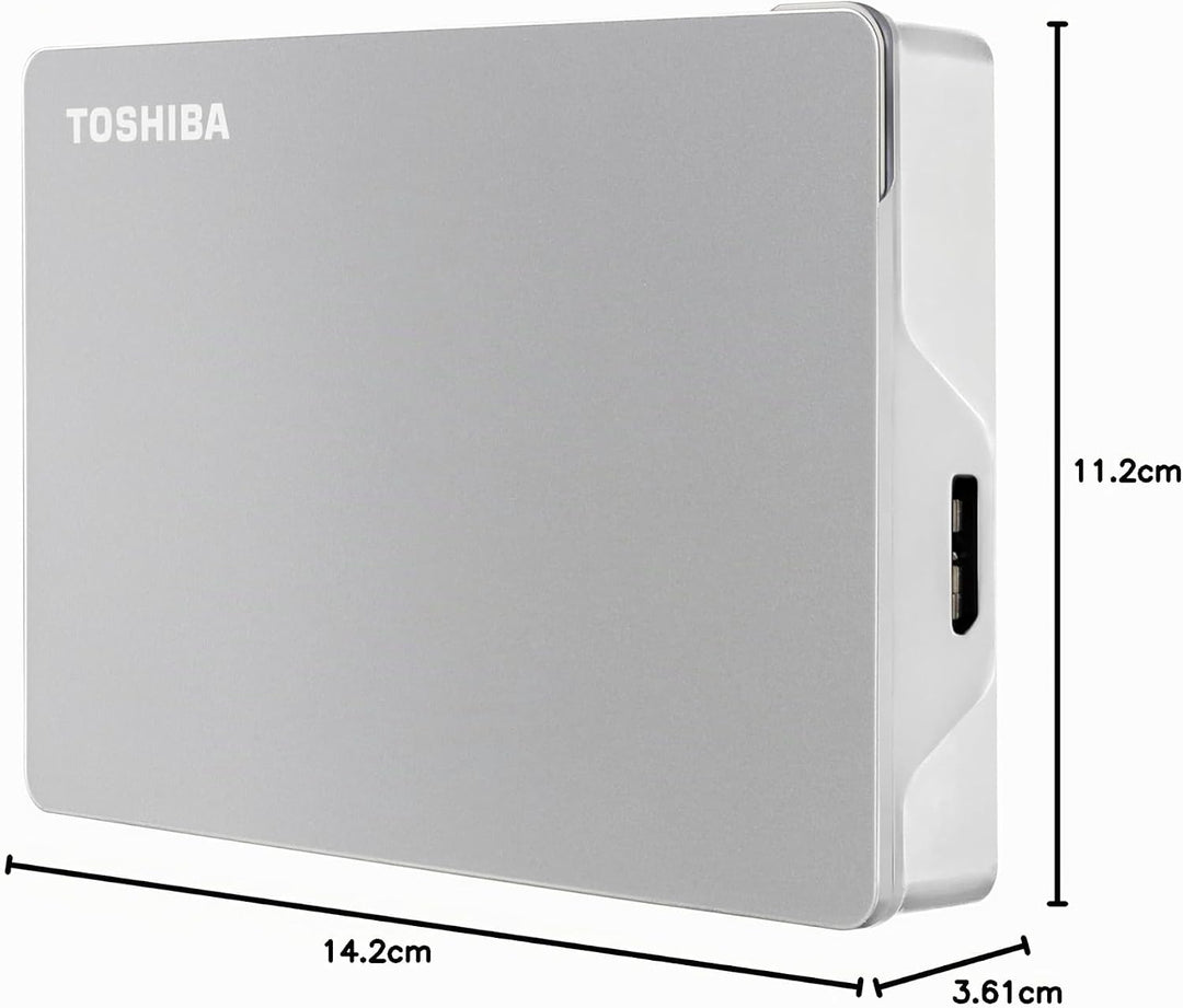 Toshiba 4TB Canvio Flex Portable External Hard Drive for Mac, Windows PC and Tablet use, compatible