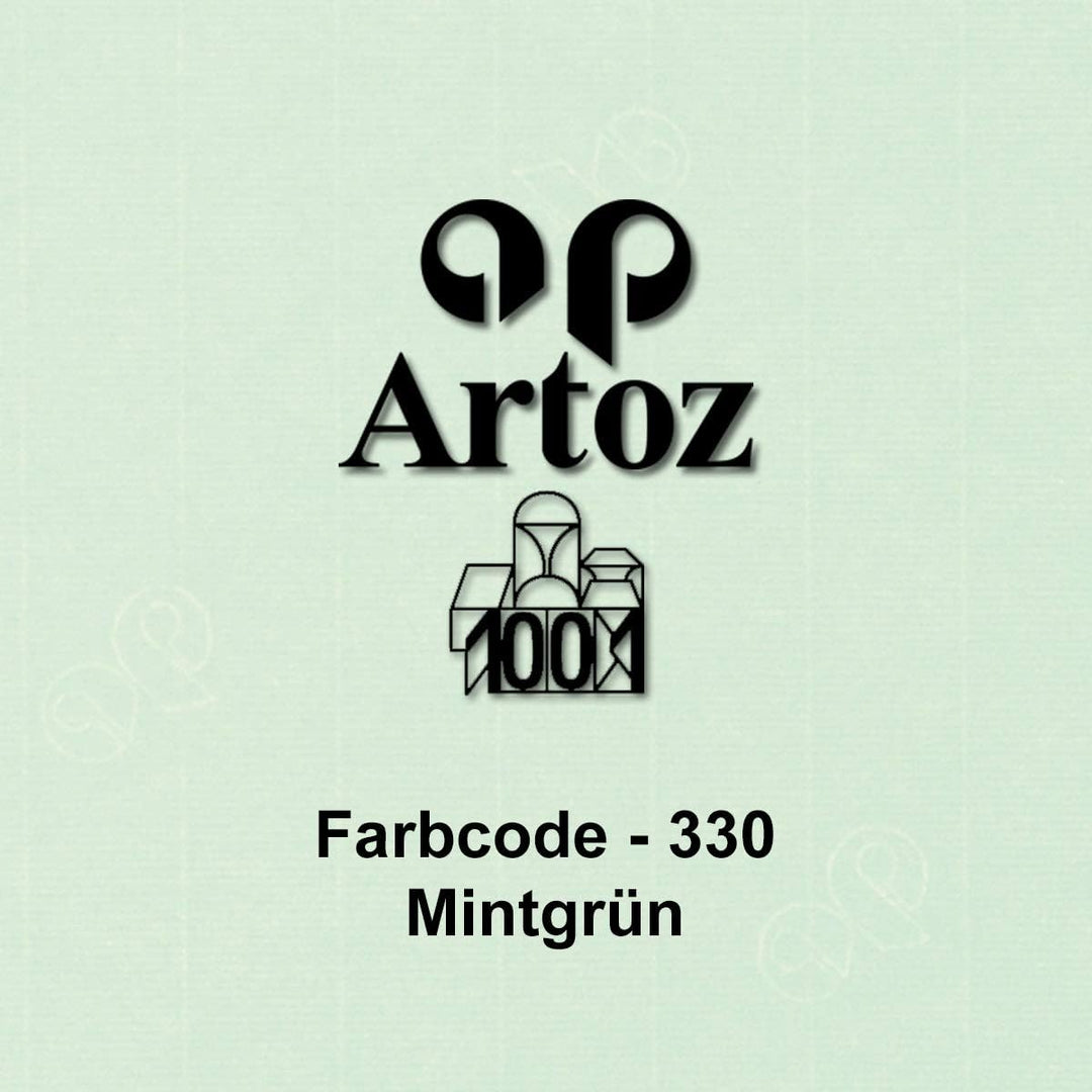 ARTOZ 100x Briefumschläge DIN C6 Mint (Grün) - 16,2 x 11,4 cm - haftklebend - gerippte Kuverts ohne