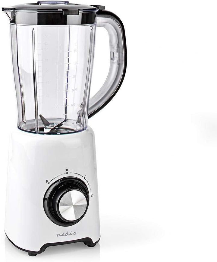 NEDIS Standmixer | 800 W | 1.5 l | Plastik | 2 Geschindigkeitsstufen | Schwarz/Weiss 0.88 m Schwarz/