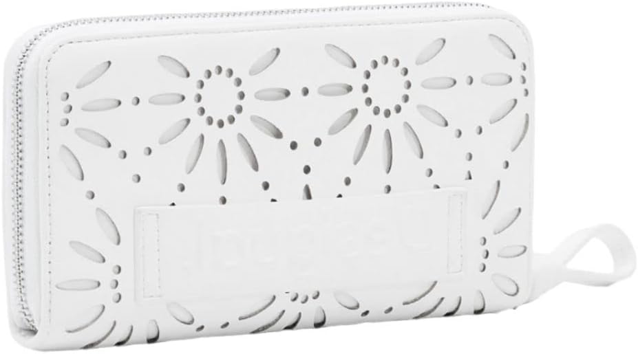 Desigual Womens Mone_Dandelion Fiona Brieftasche Geldbörse Portemonnaie (Weiss)