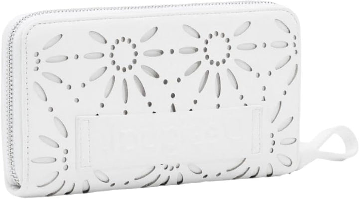 Desigual Womens Mone_Dandelion Fiona Brieftasche Geldbörse Portemonnaie (Weiss)
