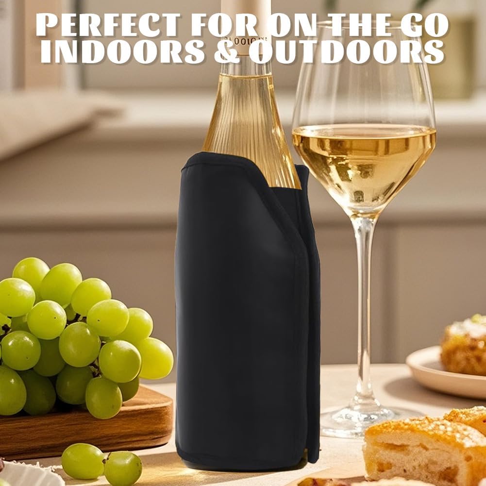 2er Set WeinküHler Manschette Wasserabweisende Nylon - Weinkühlerhülle FüR Wein Wiederverwendbarer F