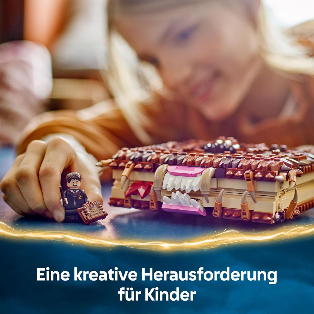 LEGO Harry Potter Beissendes Monsterbuch der Monster – Interaktives Spielzeug mit Rückziehmotor und