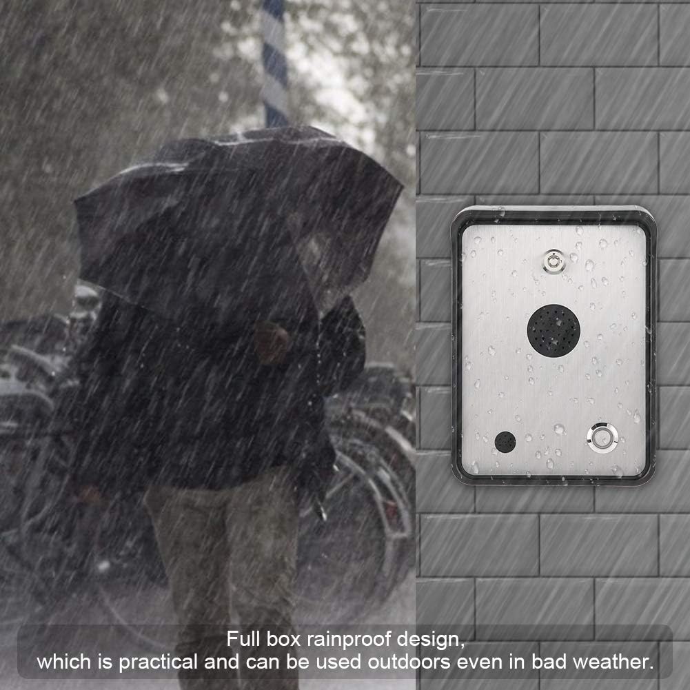 GSM Audio Intercom, Regenfester Zugangskontroller für Toröffner Edelstahl Zugangskontrollsystem, Inn