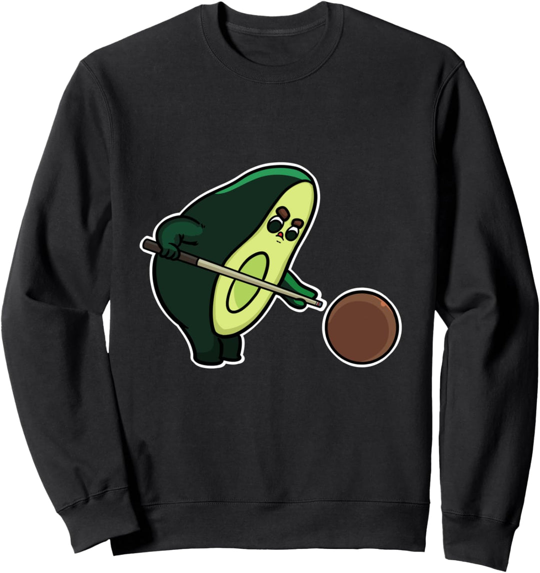 Avocado Frucht Billard Sport Hobby Freizeit Geschenk Sweatshirt