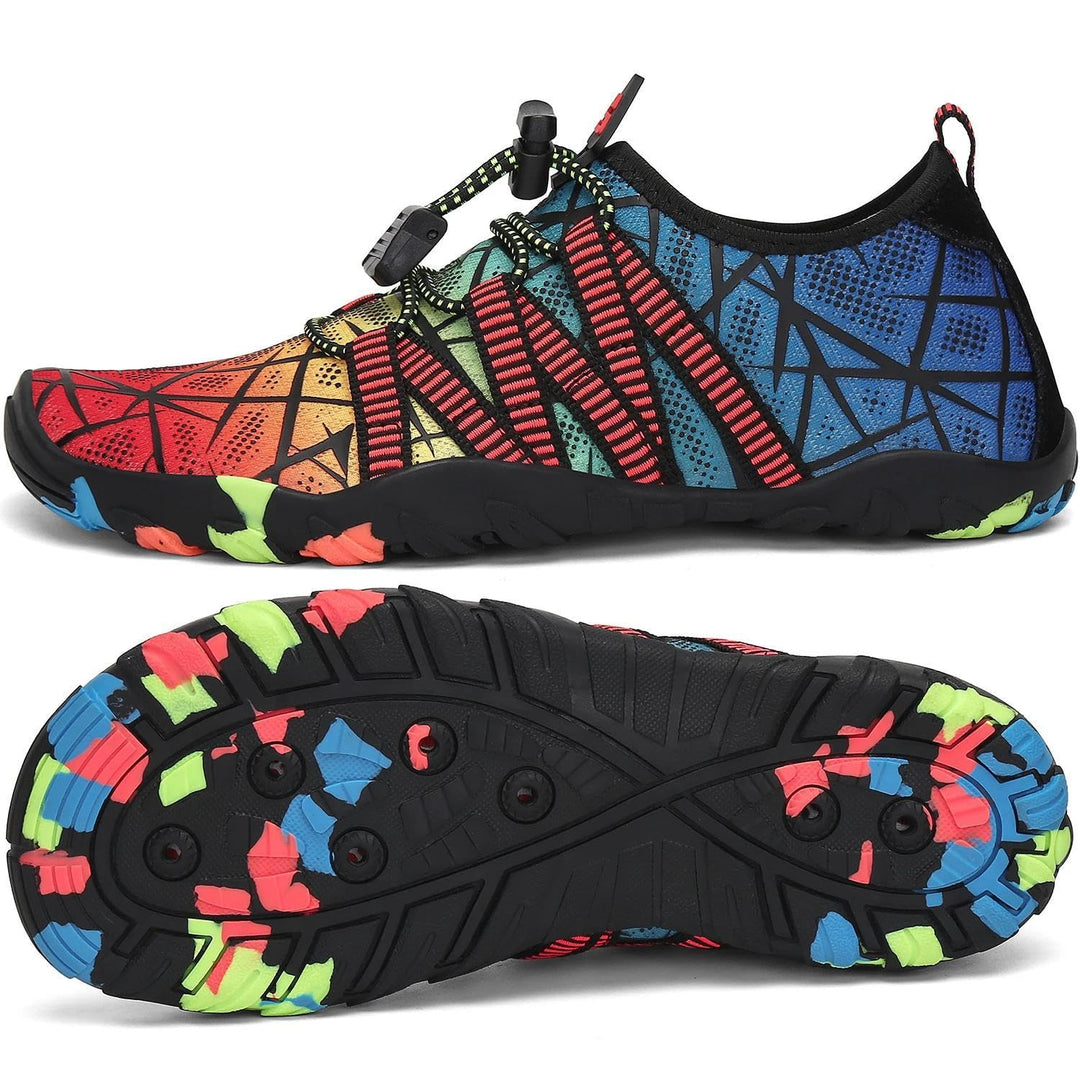 SAGUARO Kinder Badeschuhe rutschfeste Schnell Trocknend Aquaschuhe Gr.24-36 24 EU Stil 3 Rot, 24 EU