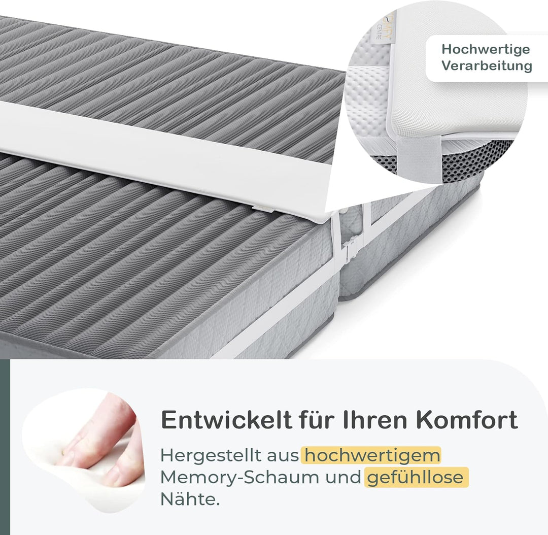COMFYCENTRE Extra Breite Liebesbrücke für Matratzen mit Spanngurt [30 x 200cm] - Perfekt für 180 x 2