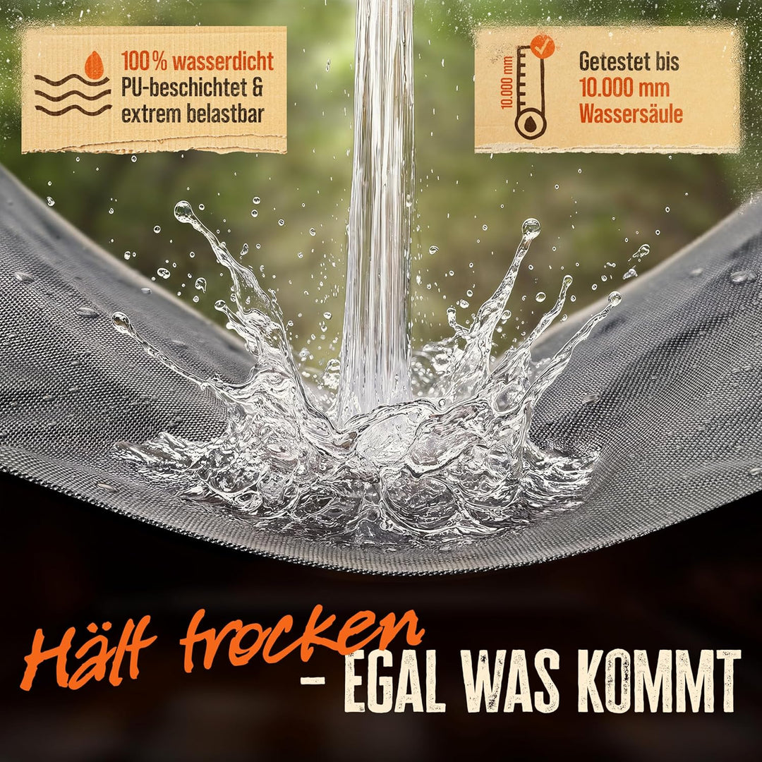 AMZBBQ® Premium Grillabdeckung wetterfest - 85 x 100 x 55 cm - 100% wasserdichte Abdeckhaube für Gas