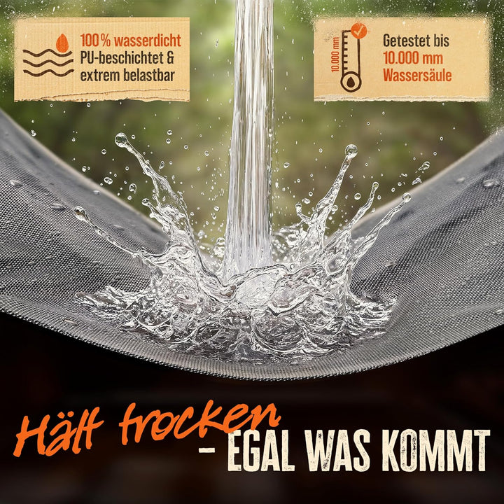 AMZBBQ® Premium Grillabdeckung wetterfest - 85 x 100 x 55 cm - 100% wasserdichte Abdeckhaube für Gas
