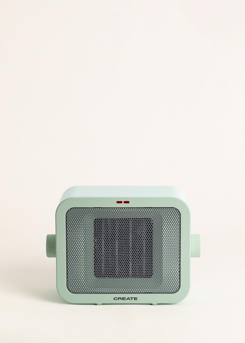 CREATE/WARM BOX/Keramik-Heizkörper Pastellgrün/Tragbare, Thermostat, 2 Leistungen, PTC-Heizung, Über