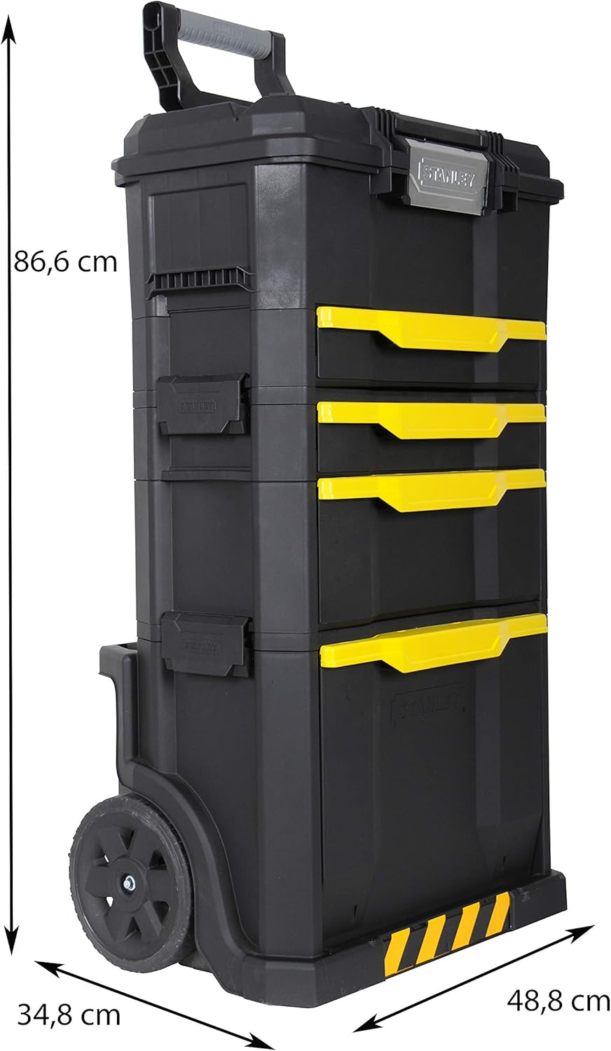 Stanley Rollende Werkstatt (77,8 x 48,8 x 34,8 cm, 2-in-1, modular aufgebaut, drei entnehmbare Werkz