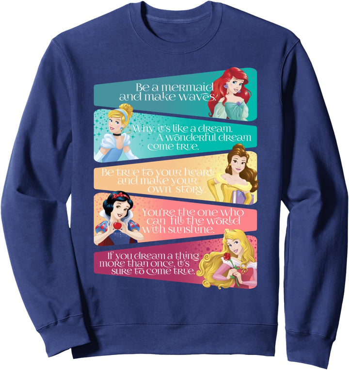 Disney Princess Group Princess Quotes Sweatshirt