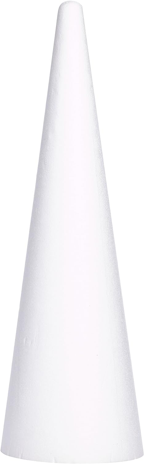 Rayher Hobby Rayher Styropor-Kegel voll ø 25 cm, Höhe 80 cm , 3003700, Höhe 80 cm