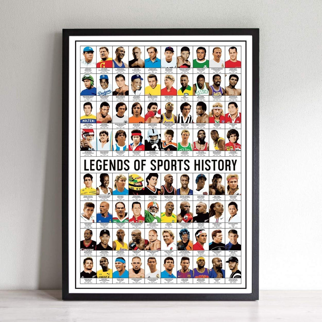 Wall Editions Art-Poster - Legends of Sports History - Olivier Bourdereau
