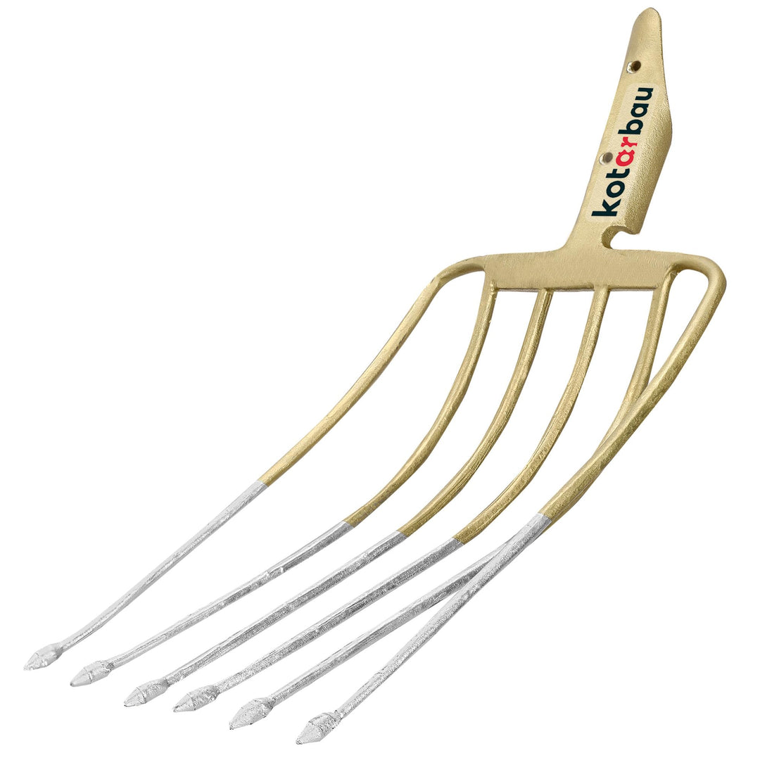 KOTARBAU® Forke 6 Zinken Heugabel Mistgabel Mistforke Gartengabel Gartenforke Dunggabel Spatengabel