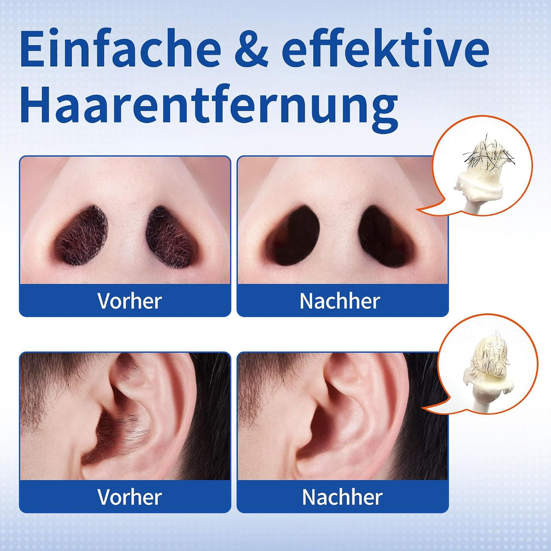 Beauty7 16 gebrauchsfertige Wachsstäbchen Nasen- und Ohrenhaarentfernung Schmerzfrei Nasenwachs Nase