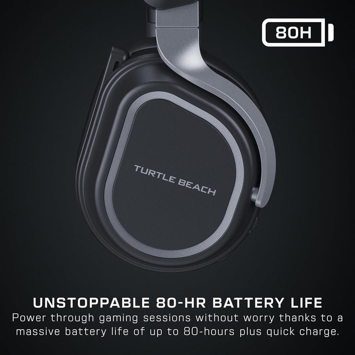 Turtle Beach Stealth 700 Kabelloses Multiplattform-Headset für PS5, PS4, PC und Mobilgeräte, Schwarz