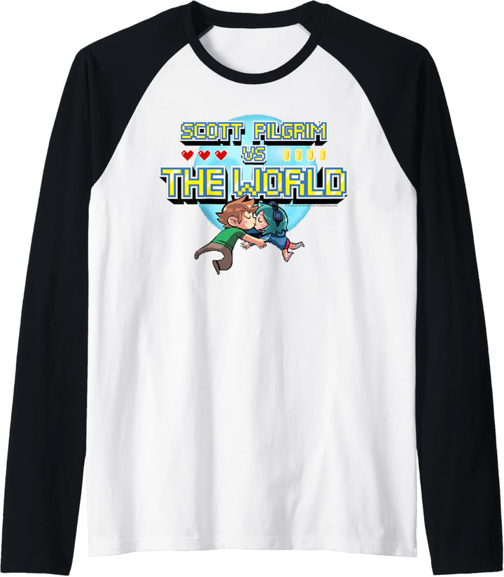 Scott Pilgrim Vs. The World Cartoon Logo Raglan
