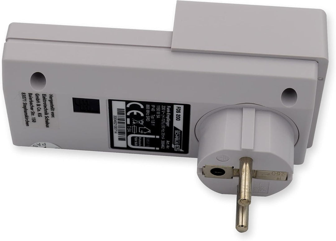 Schabus Funk-Abluftsteuerung FDS 200 1150 W Weiss mit Dibt-Zulassung (Ü-Zeichen)