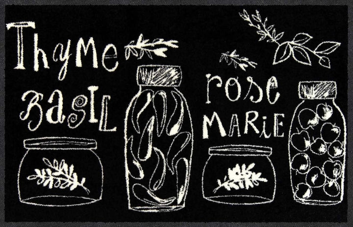 Salonloewe Rosina Wachtmeister Fussmatte Thyme and Rose 045x070 cm Fussabtreter Sauberlaufmatte drau