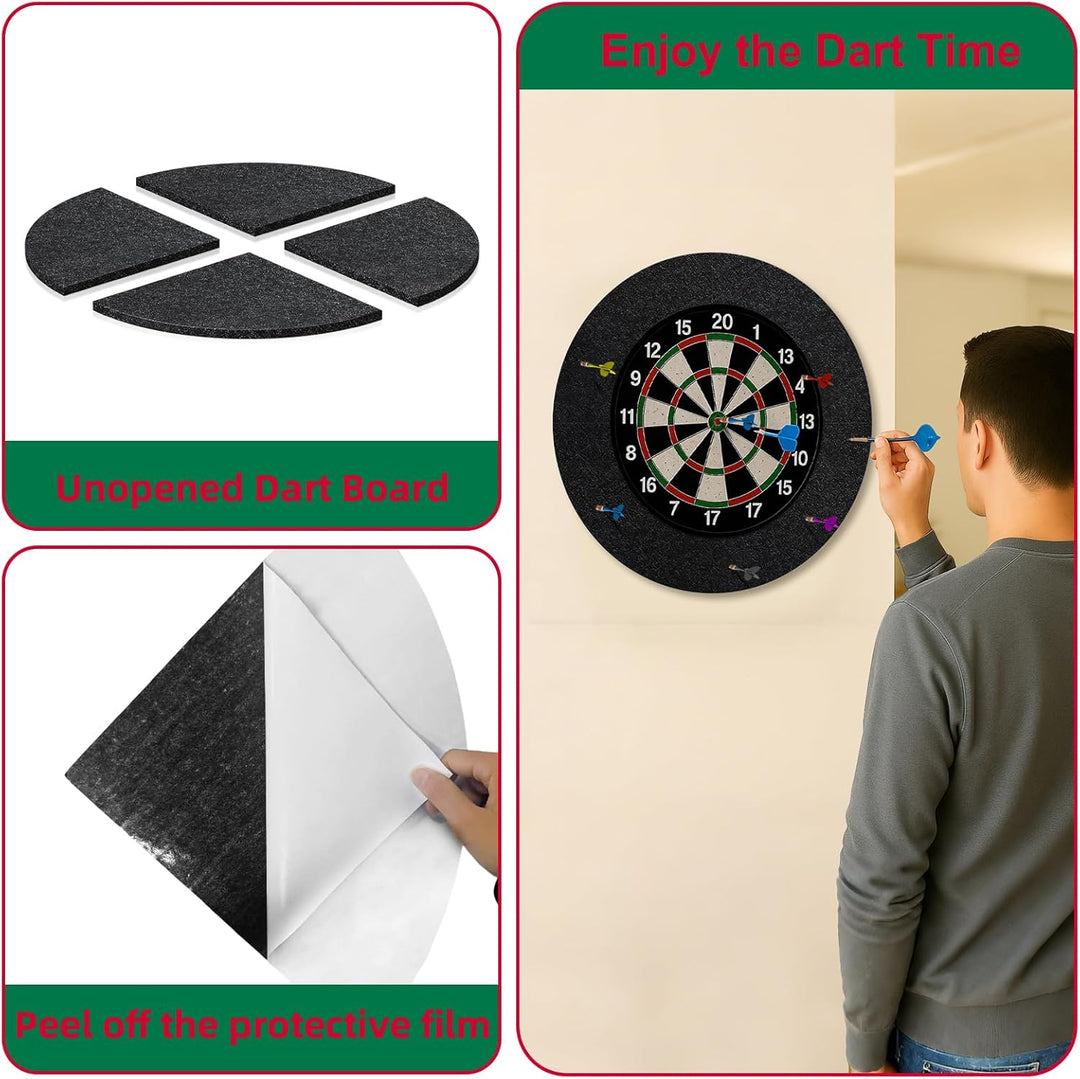 Rdutuok Profi-Surround & Wandschutz für Dartscheiben, Dart Catchring Surround – Schutzring und Umran