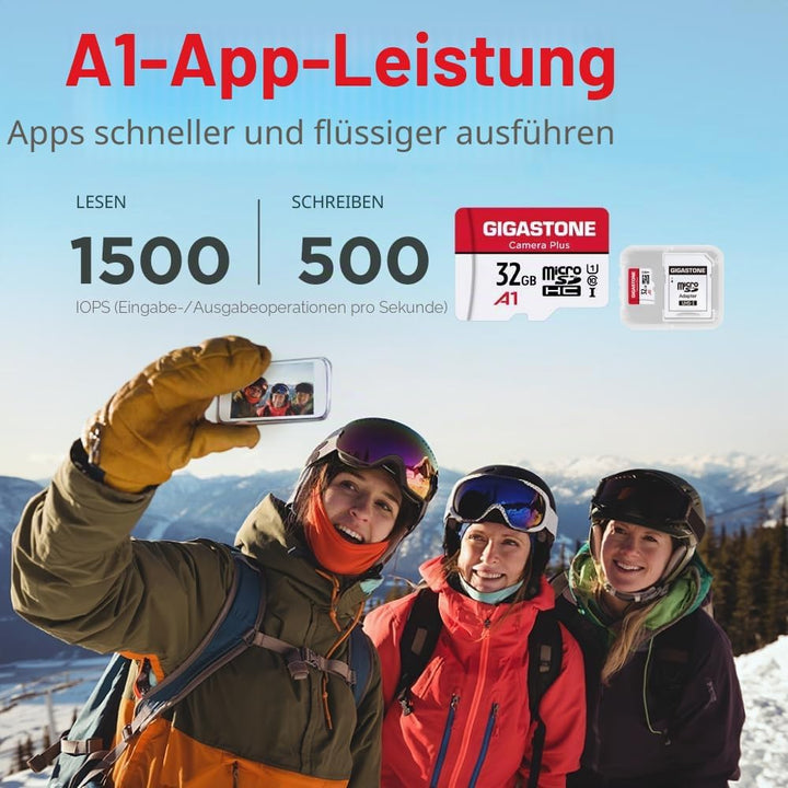 Gigastone Kamera Plus 32GB MicroSDHC Speicherkarte 10er-Pack + 2SD Adapter, für Action-Kamera und Dr