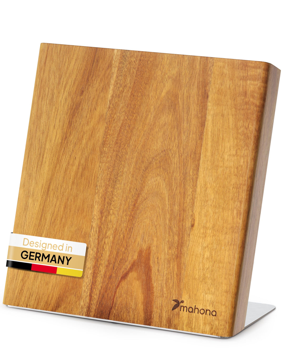 Messerblock Magnetisch Ohne Messer aus Akazienholz – Magnet-Messerhalter Universal Unbestückt Holz –