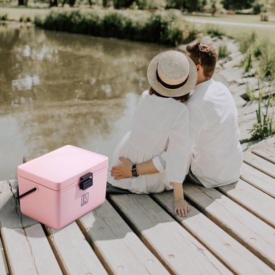 Brisby Kühlbox 12 Liter - Kühlbox ohne Strom, 40 Stunden kühl, Inklusive 2 grosse Kühlelemente 200ML