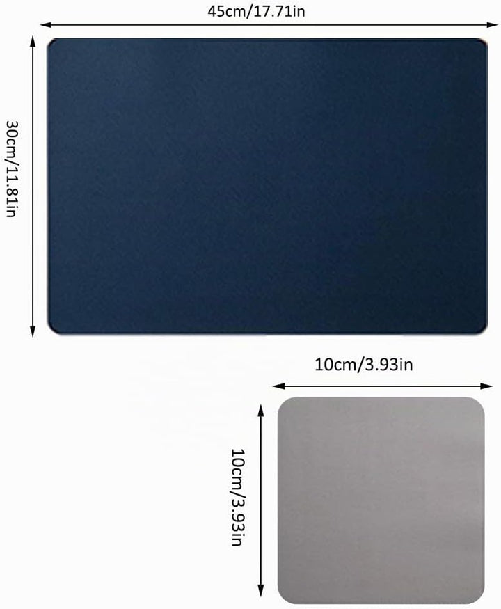 JDkilp 6er Set Tischsets Tischunterlage Waschbar Leder Doppel Dicke 45 x 30 cm Tischset Tischset Tis