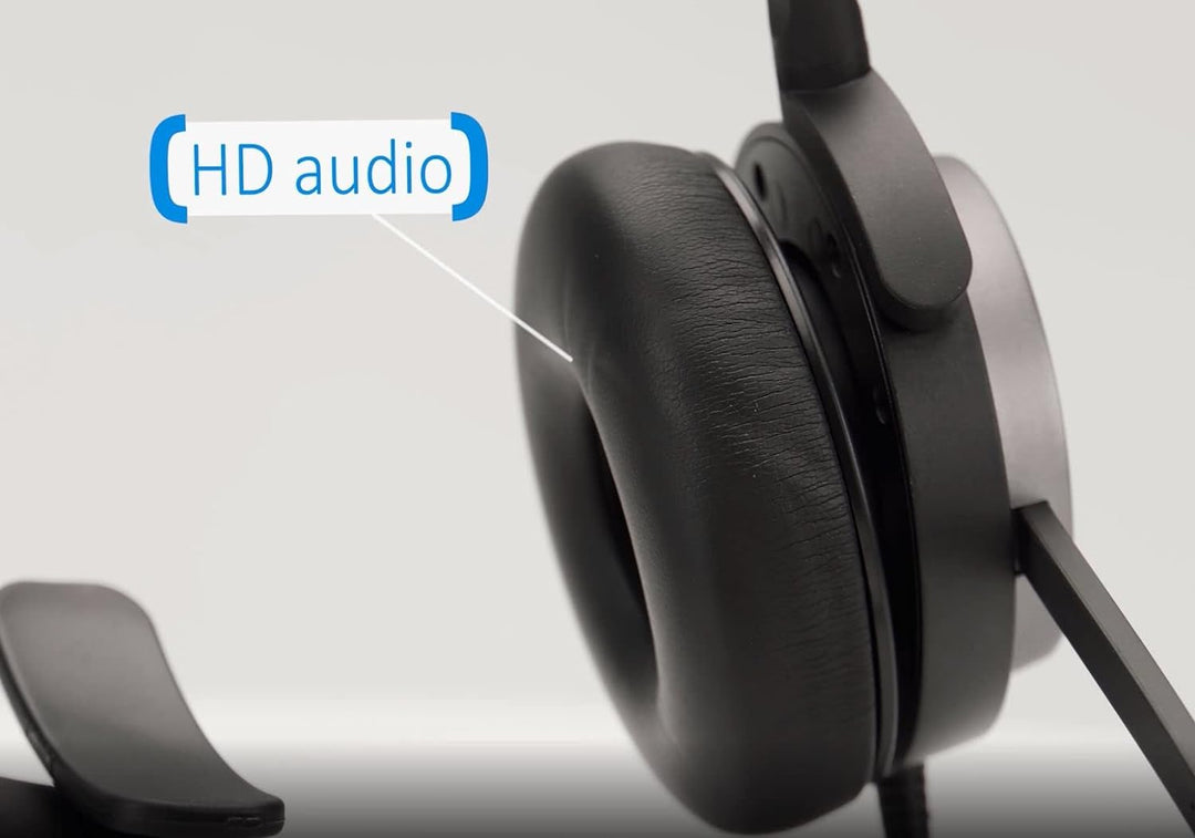 Snom A330D Kabelgebundenes Over-Ear-Headset - Headset Mit Mikrofon Kabellos, Kopfhörer Kabel, Gamin