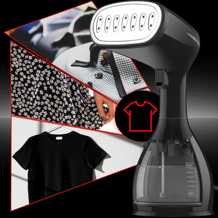 Retoo Steamer Dampfglätter, 1500 W, grosser 280 ml Tank, Dampfbügeleisen, mit Bürstenaufsatz, automa