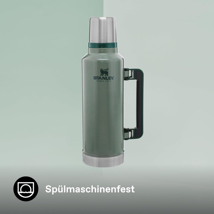 Stanley Classic Legendary Bottle 1.9L Hammertone Green-Edelstahl Thermosflasche-BPA-frei-Isolierflas