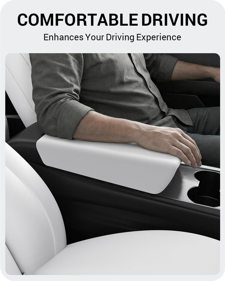 BASENOR Tesla Model 3 Model Y Mittelkonsole Abdeckung TPE Armlehnenabdeckung rutschfeste Schutzabdec