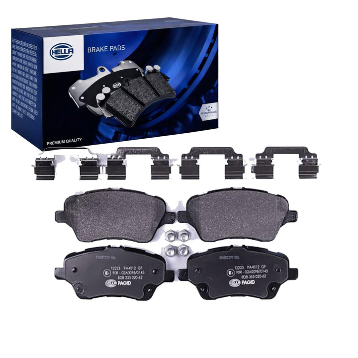 HELLA PAGID 8DB 355 020-621 Bremsbelagsatz - T2223 - Dicke/Stärke: 16.7mm - Bremssystem: TRW - nicht