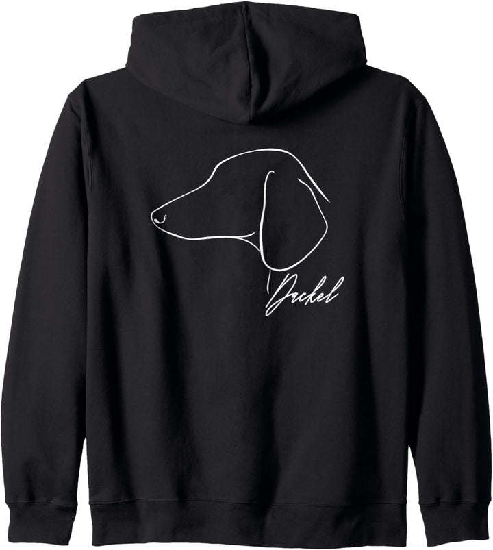 Dackel Profil Hunderasse Jagdhund Hunde Kapuzenjacke