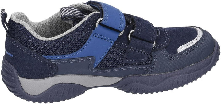 Superfit Mädchen Storm Sneaker 25 EU Blau Hellgrau 8010, 25 EU Blau Hellgrau 8010