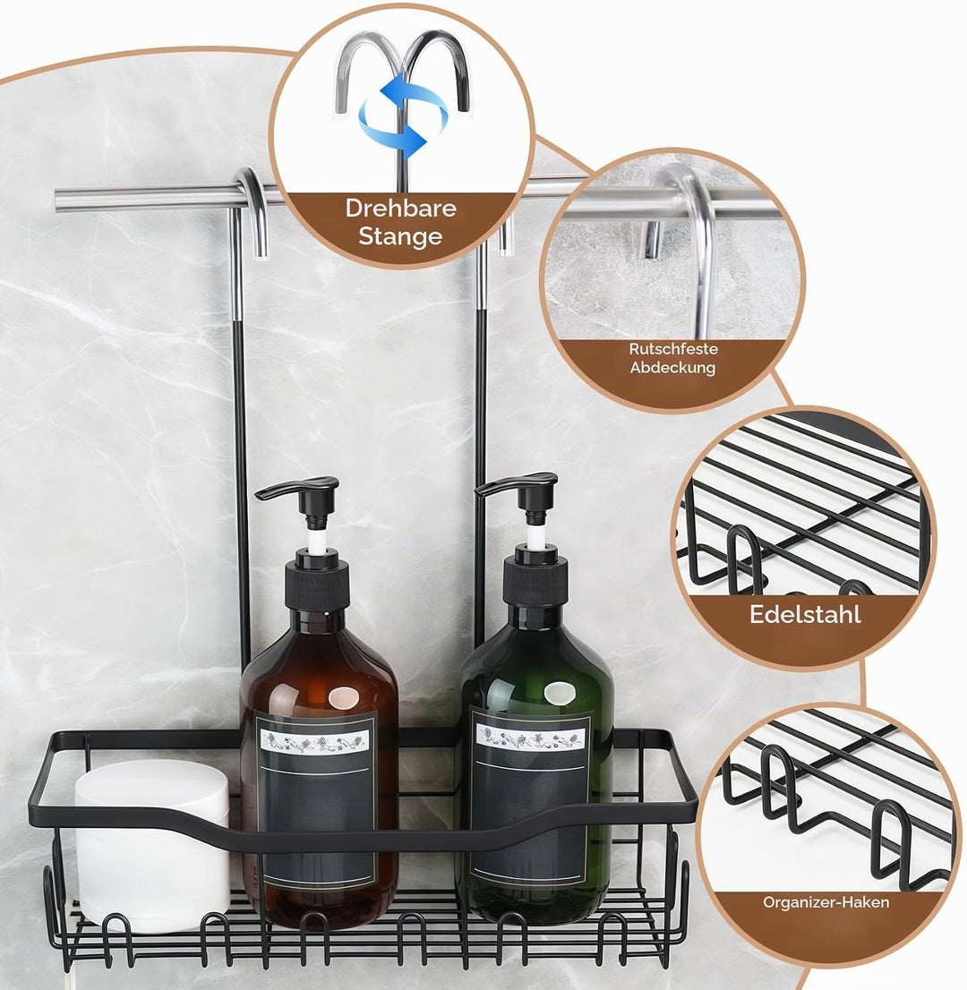 Duschablage Zum Hängen Duschregal Duschkorb Shampoo Halterung Für Dusche Shower Shelf Duschkorb Hang