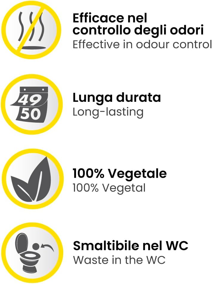 Croci Tofu Clean Litter 20 l – klumpende Katzenstreu, biologisch abbaubar, spült in der Toilette, 10